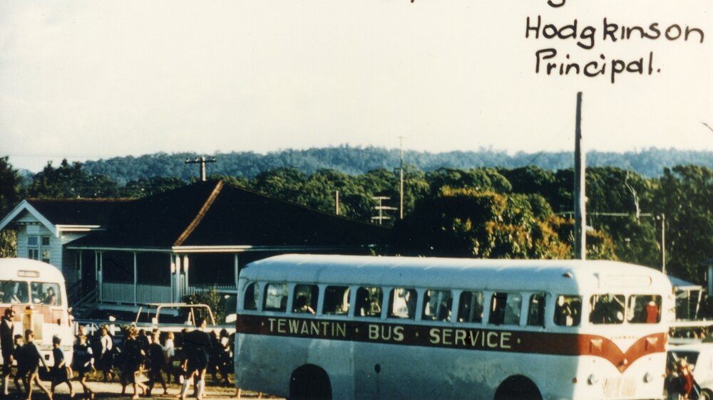 School transport, Tewantin State School, 24 June 1970
