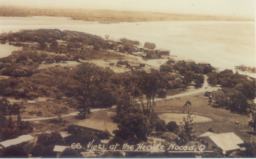 Hastings Street and Noosa River, Noosa Heads, ca 1930
