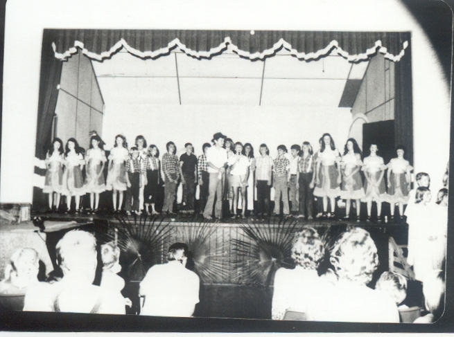 Performers, 'Joseph' concert, Cooroy State School, Cooroy, 1977