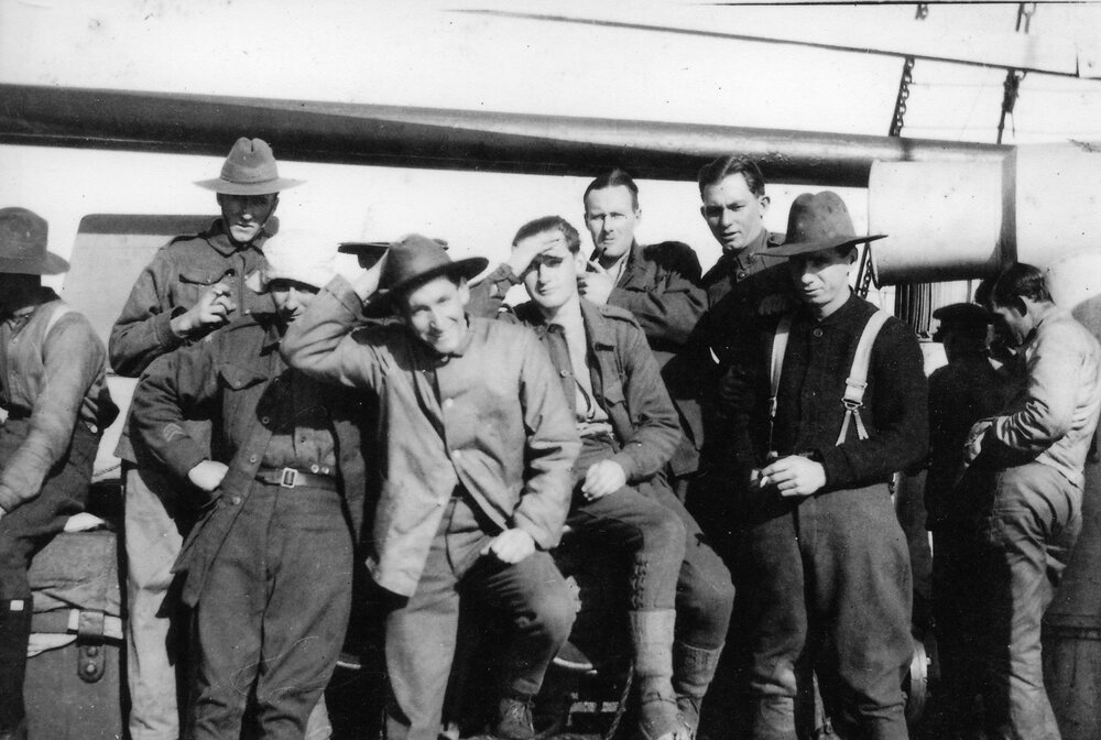 Photograph included in an album displayed during the Noosa's War Front exhibition at Noosaville Library, Noosaville, 20 November 2015