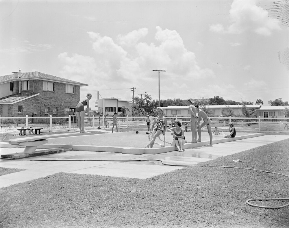 Enjoying the pool, Peregian Beach Swimming Pool, Peregian Beach,1964