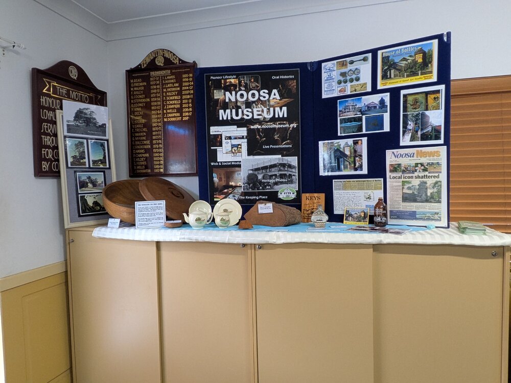 Noosa Museum Display, 'Celebrating Parkyn's Hut 25th Anniversary,' Tewantin, 13 June 2026