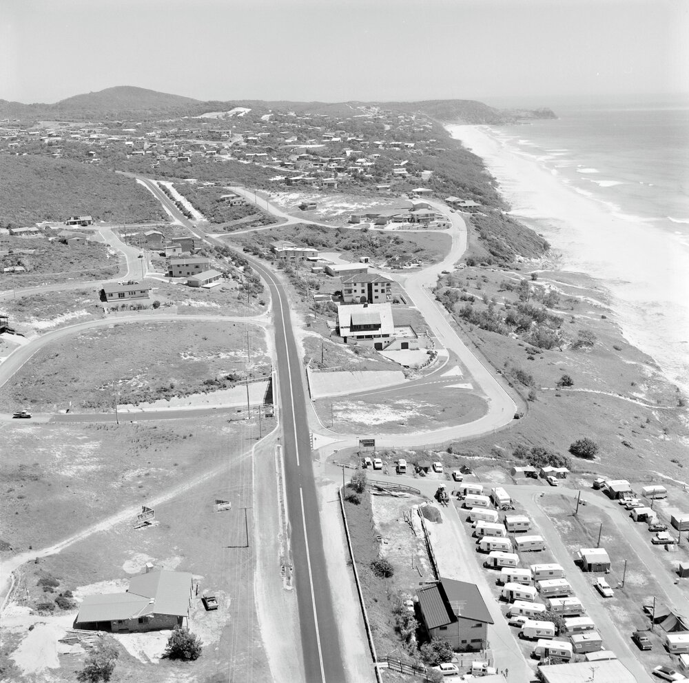 Aerial views, Sunshine Beach, 11 December 1979 