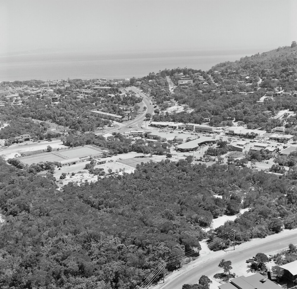 Aerial photo, Noosa Junction and surrounds, Noosa Heads, 11 December 1979
