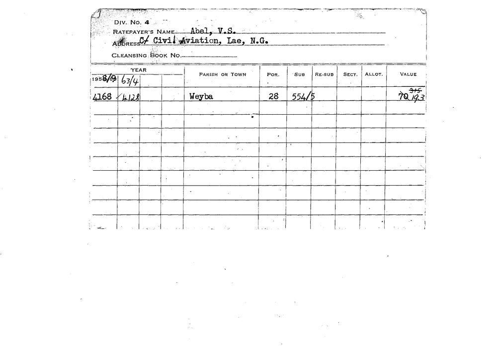 Noosa Shire Council Historical Rates Cards - A
