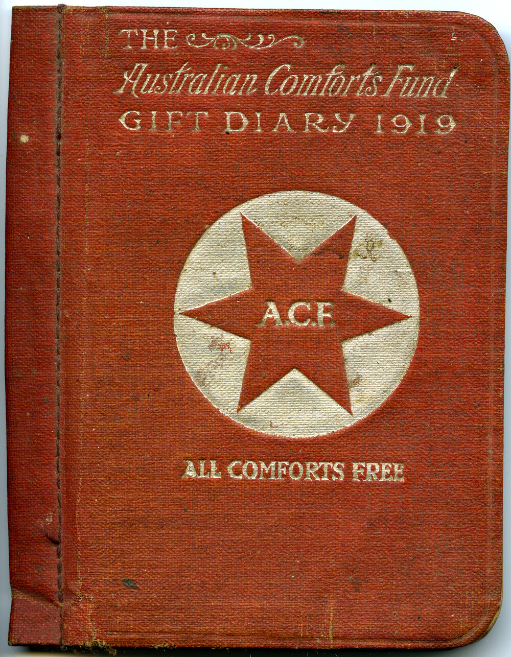 The Australian Comforts Fund Gift Diary 1919, displayed during the Noosa's War Front exhibition at Noosaville Library, Noosaville, 20 November 2015