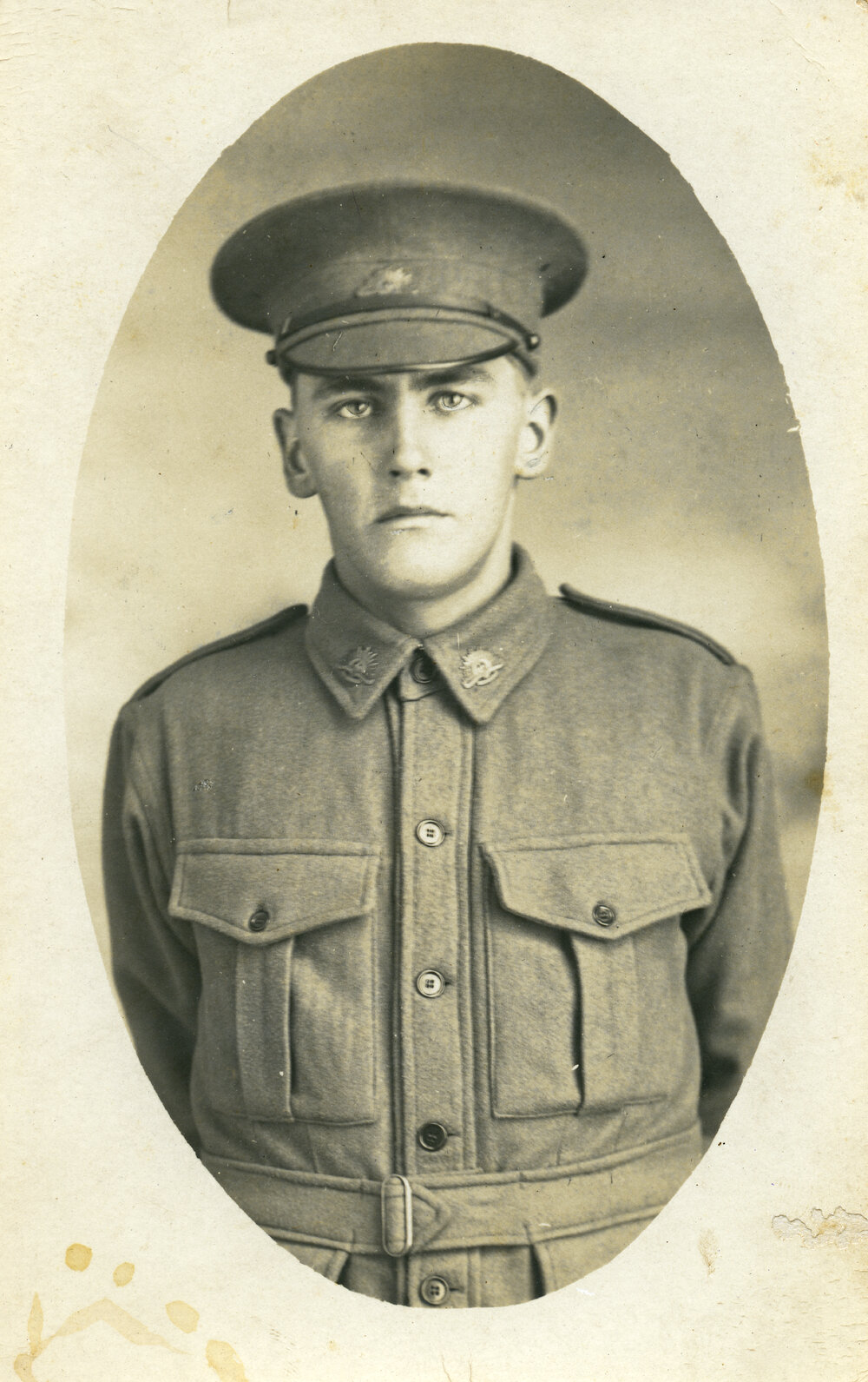 Military portrait, displayed during the Noosa's War Front exhibition at Noosaville Library, Noosaville, 20 November 2015