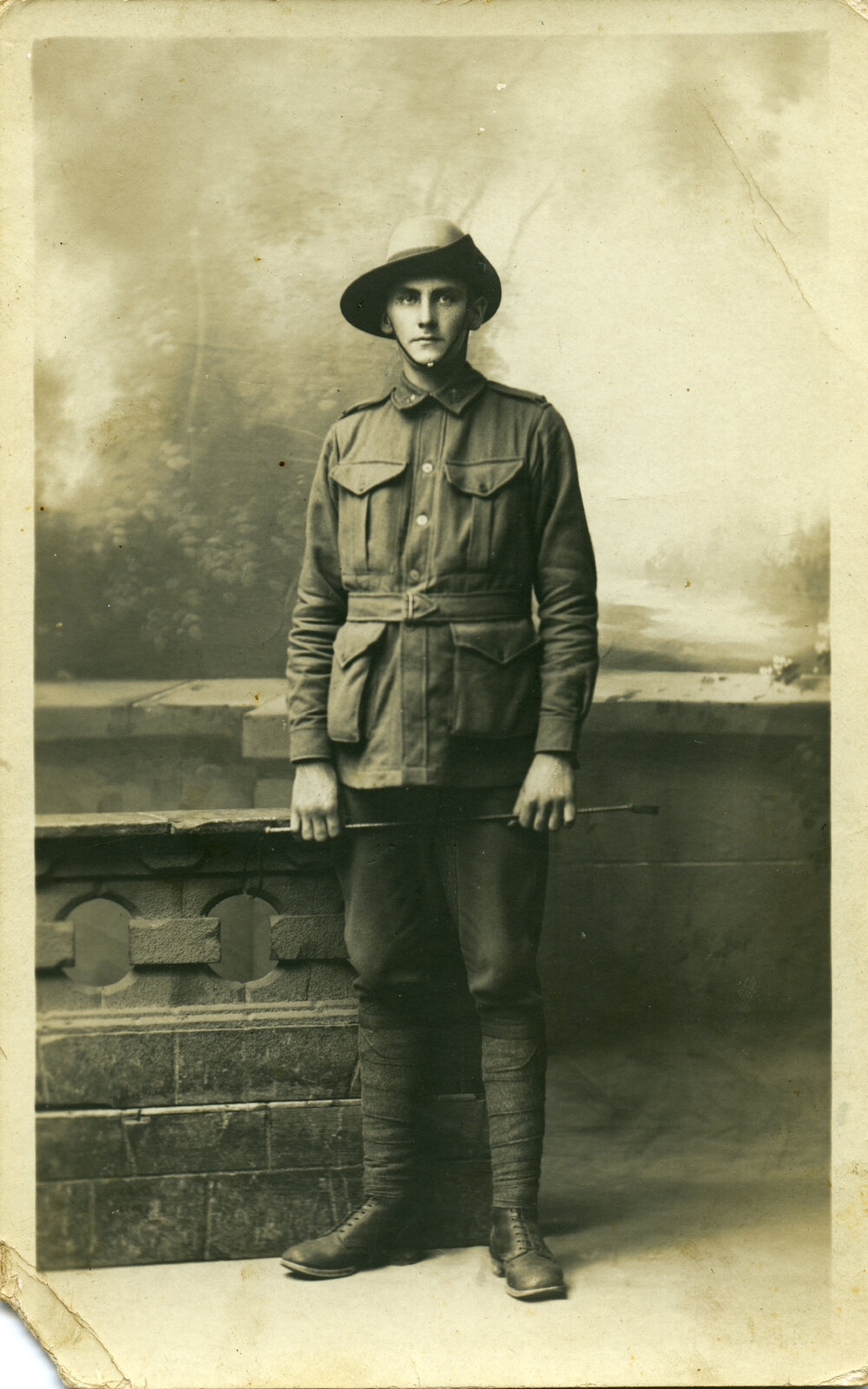 Military portrait, displayed during the Noosa's War Front exhibition at Noosaville Library, Noosaville, 20 November 2015