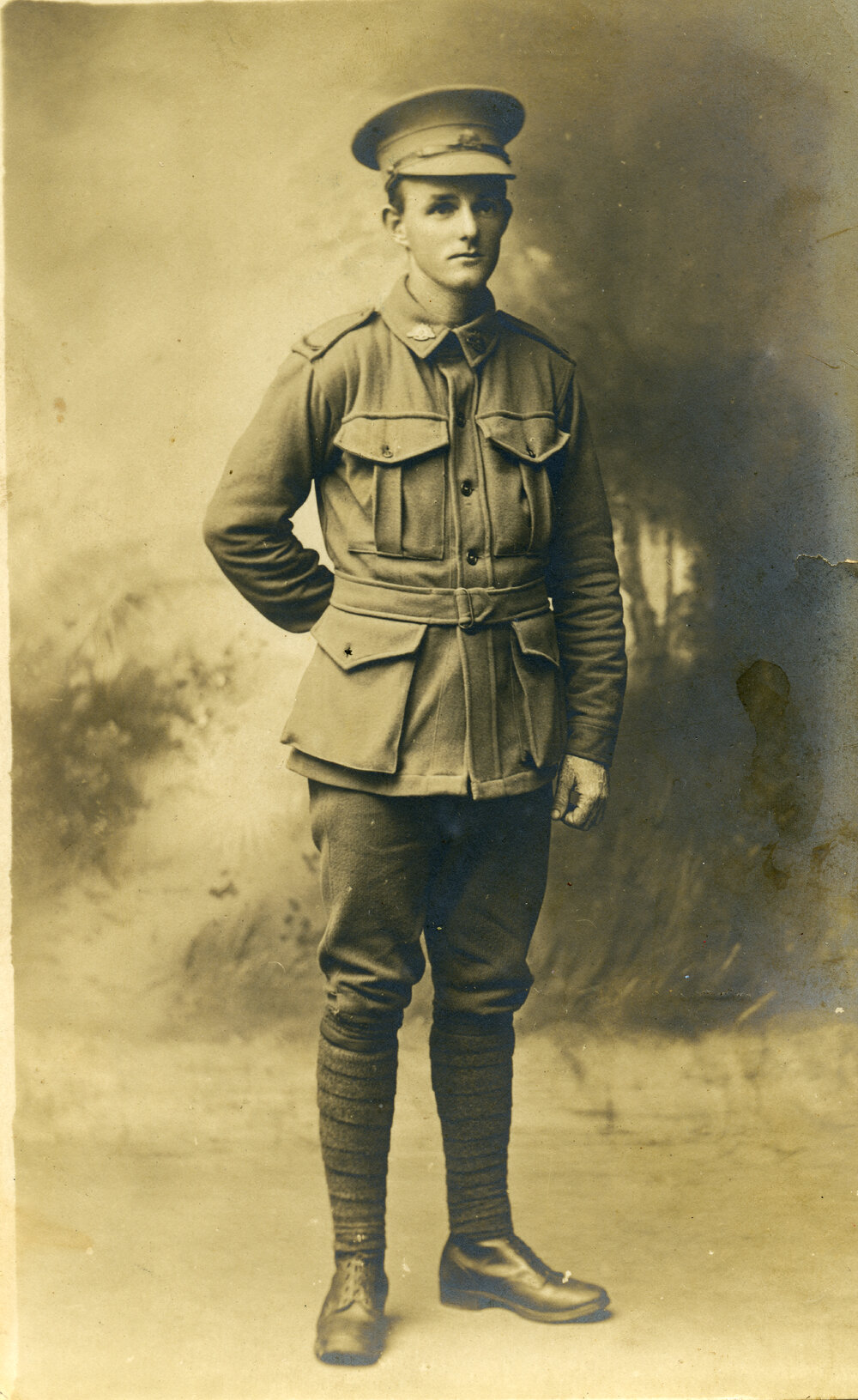 Military portrait, Harry Johns, ca 1918
