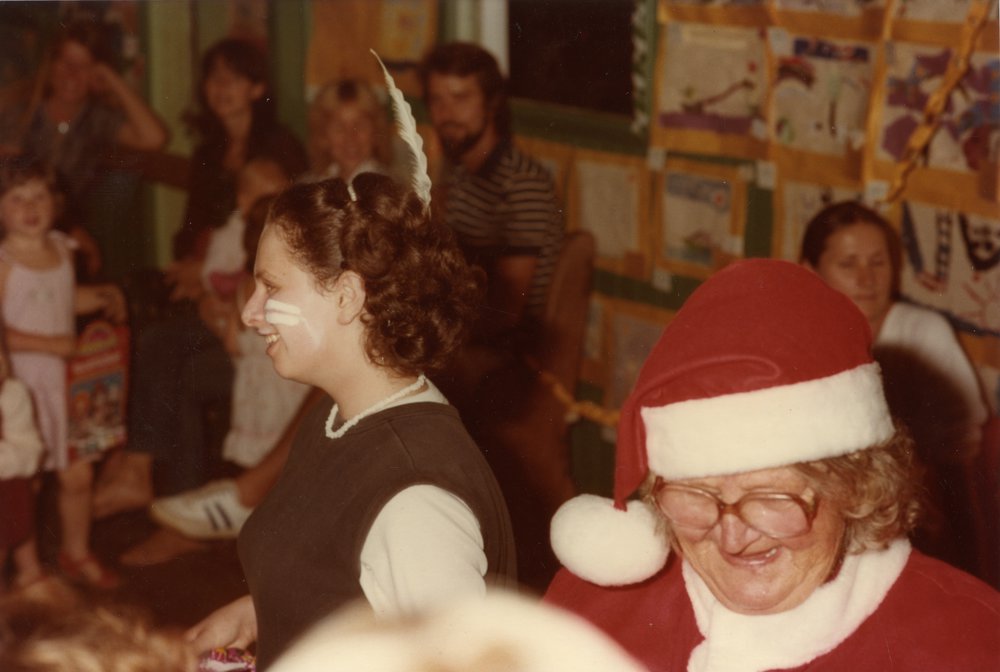 Rachel Browning (right) and Molly Leggett, Kin Kin State School, Kin Kin, 1980s