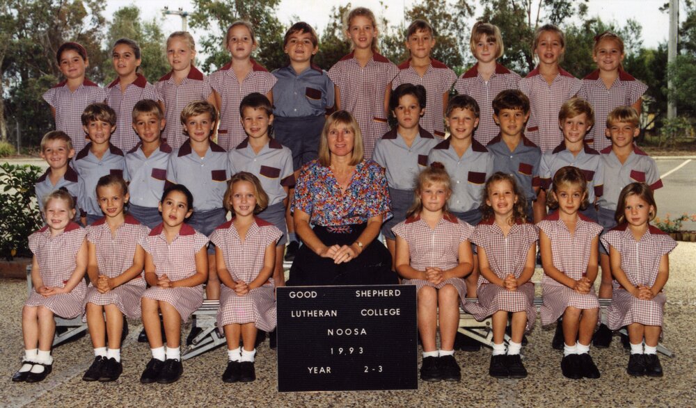 Class Photo, Grades 2-3, Good Shepherd Lutheran College, Noosaville, 1993