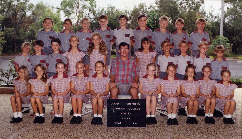 Class Photo, Grade 4A, Good Shepherd Lutheran College, Noosaville, 1994