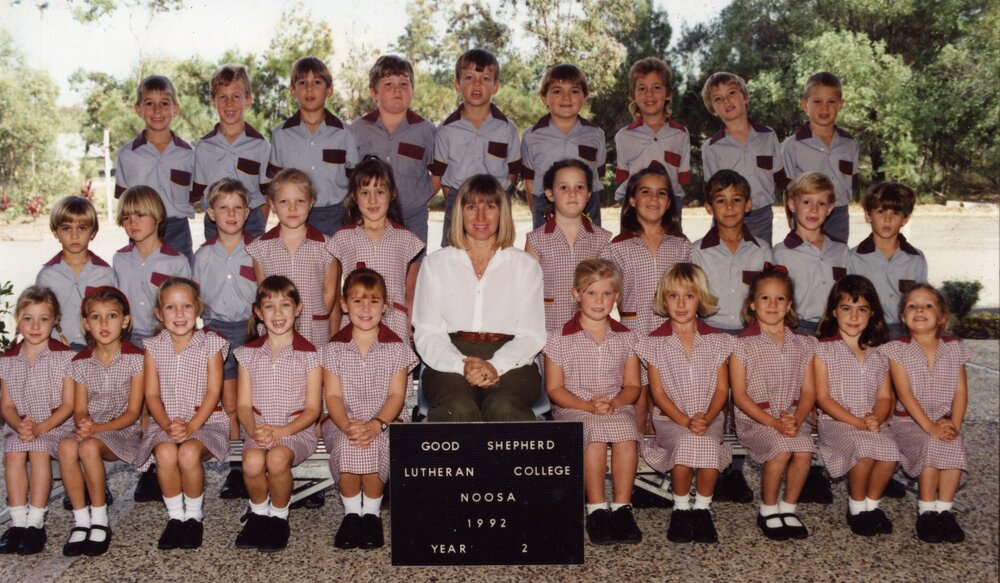 Class Photo, Grade 2, Good Shepherd Lutheran College, Noosaville, 1992