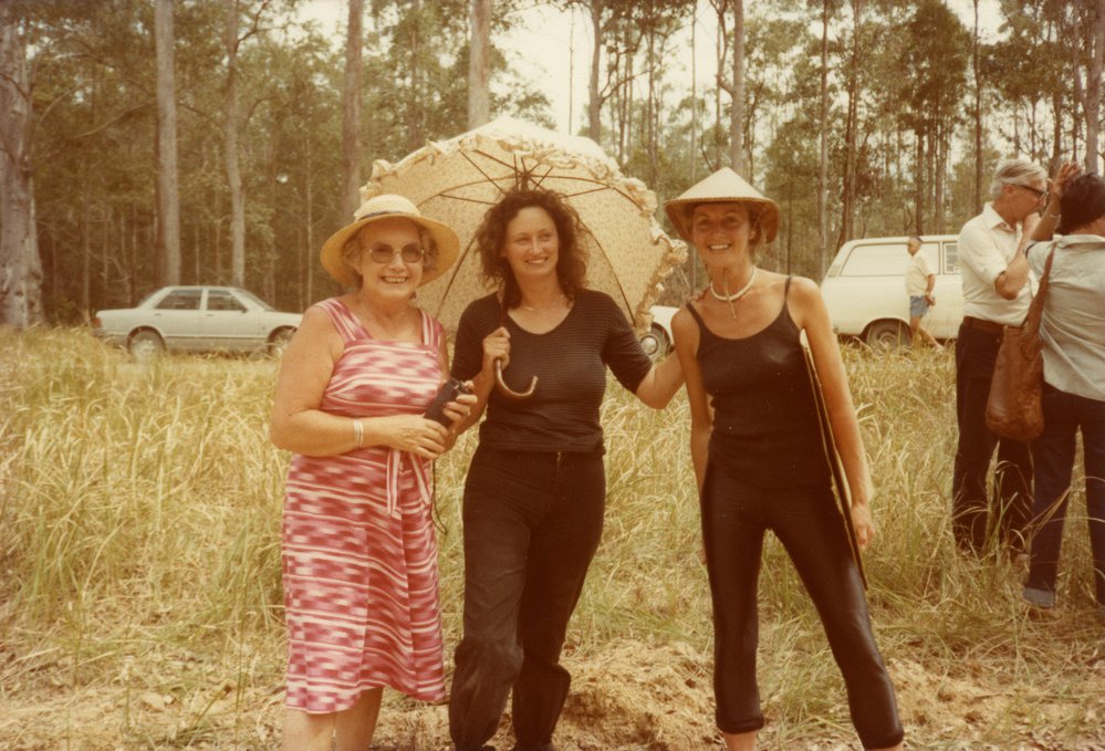 Carol Browning (middle), Funeral for the Trees, Pomona, 24 October 1982