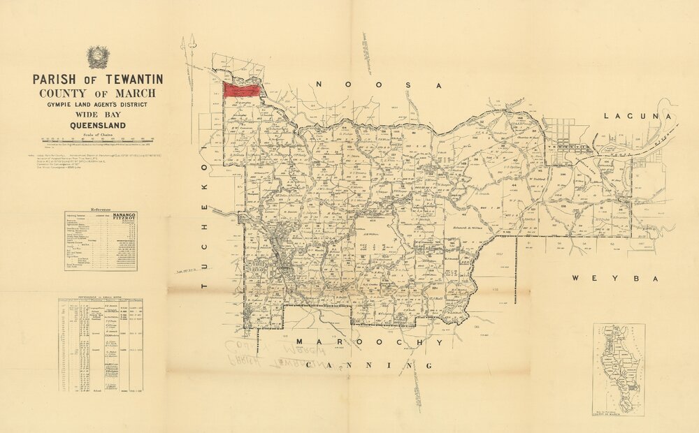 Map, Parish of Tewantin, County of March, 1921