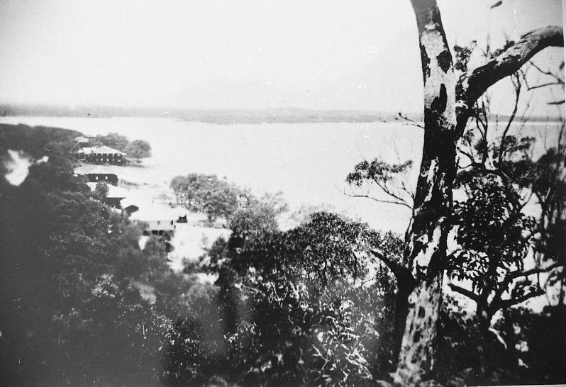 Views down to Hastings Street and Noosa River, Noosa Heads, ca 1920s