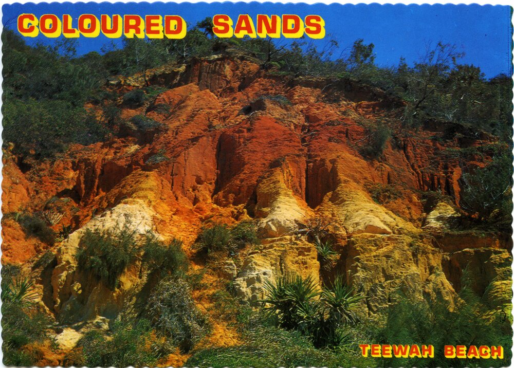 The Coloured Sands of Teewah, north of Noosa Heads