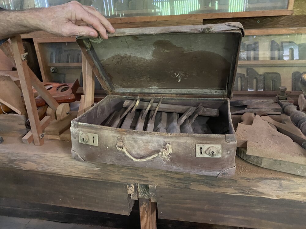 Interior relics, Alfredson's Joinery, 28 King Street, Cooran, 1 May 2024