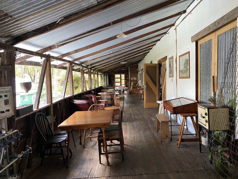Verandah, Alfredson's Joinery, 28 King Street, Cooran, 1 May 2024