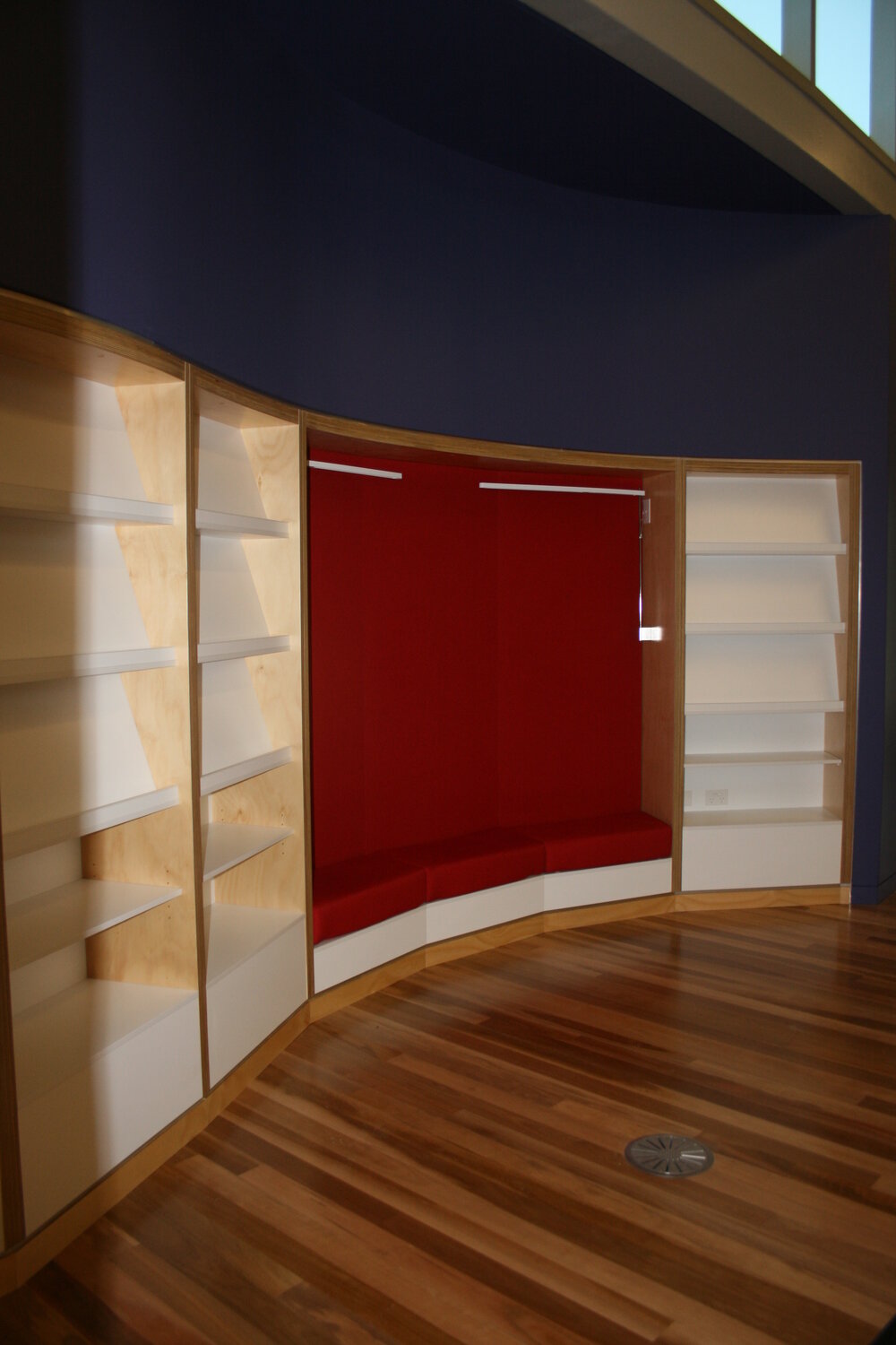 Interior, prior to opening, Cooroy Library, 9 Maple Street, Cooroy, 30 April 2010
