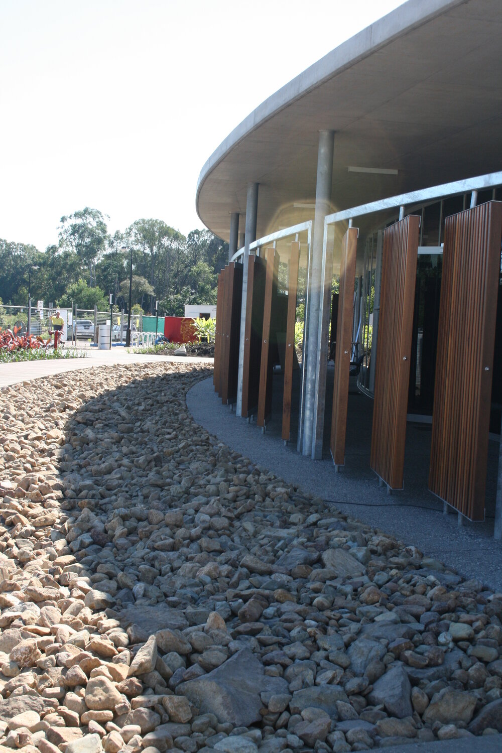 Exterior, prior to opening, Cooroy Library, 9 Maple Street, Cooroy, Entrance, prior to opening, Cooroy Library, 9 Maple Street, Cooroy, 30 April 2010