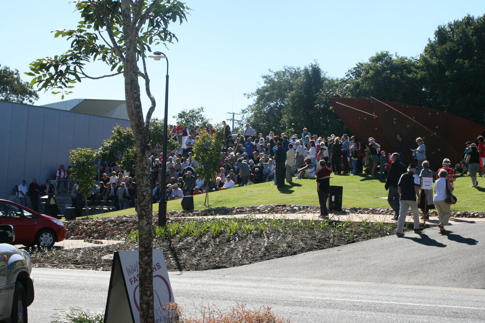 Attendees, official opening, Cooroy Library, 9 Maple Street, Cooroy, 6 June 2010