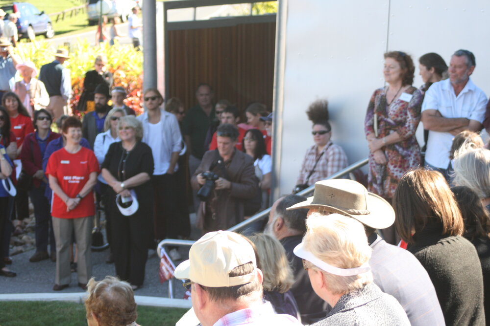 Attendees, official opening, Cooroy Library, 9 Maple Street, Cooroy, 6 June 2010