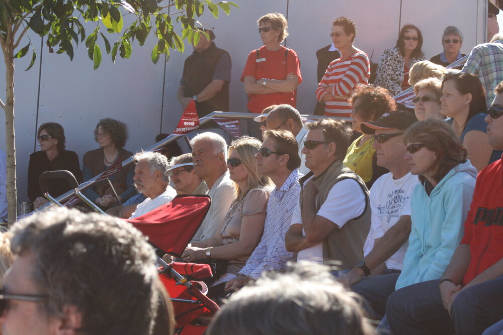 Attendees, official opening, Cooroy Library, 9 Maple Street, Cooroy, 6 June 2010