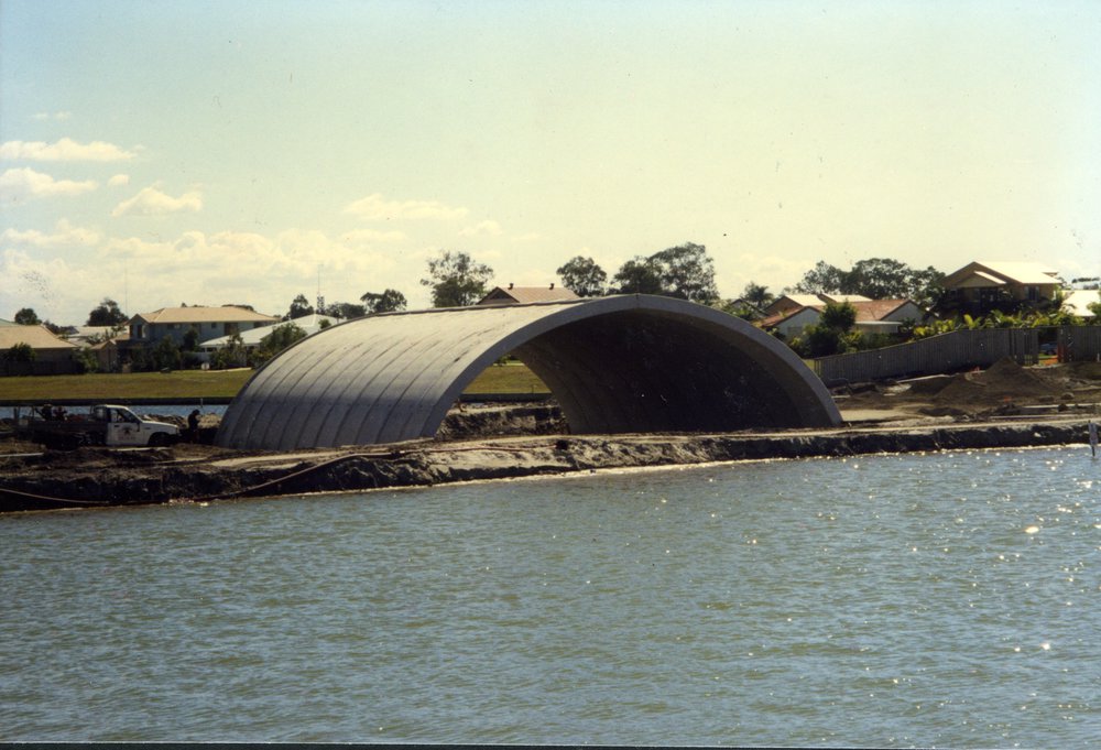 Bridge construction, Noosa Waters, Noosaville, 1990s
