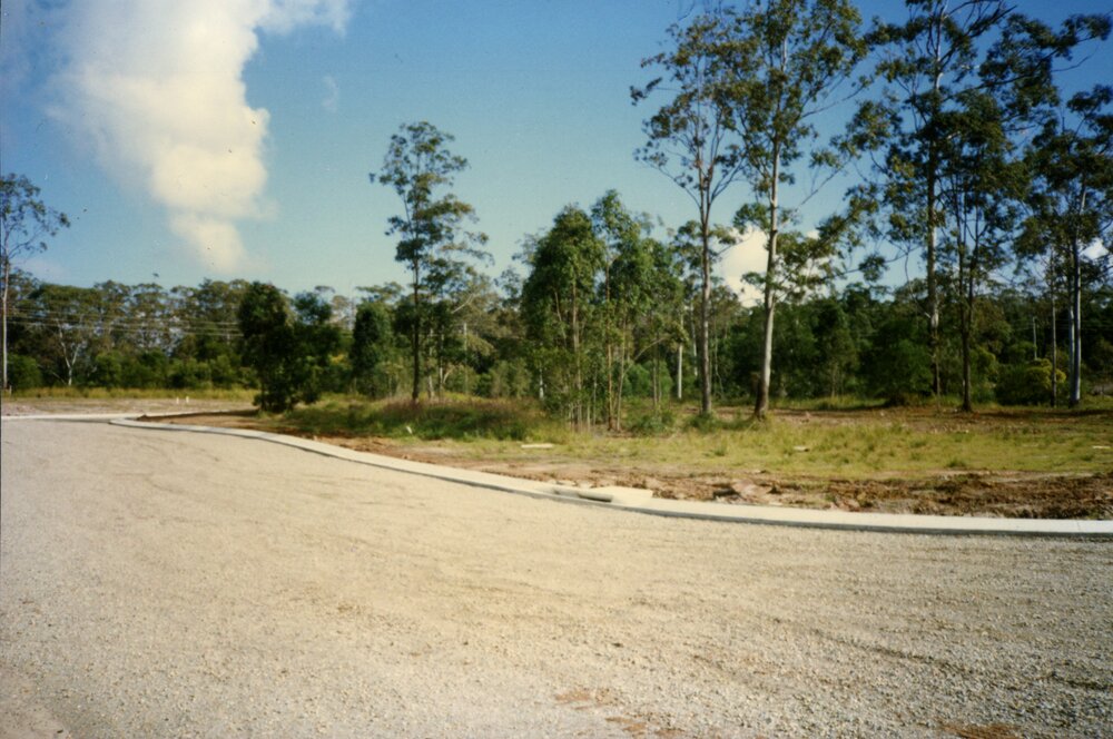 Road construction, Noosa Waters, Noosaville, 1990s
