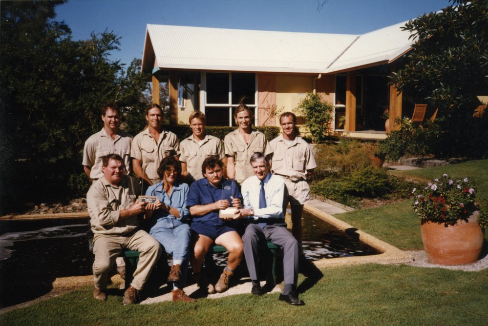 Noosa Waters developers and landscapers displaying awards, 1990s