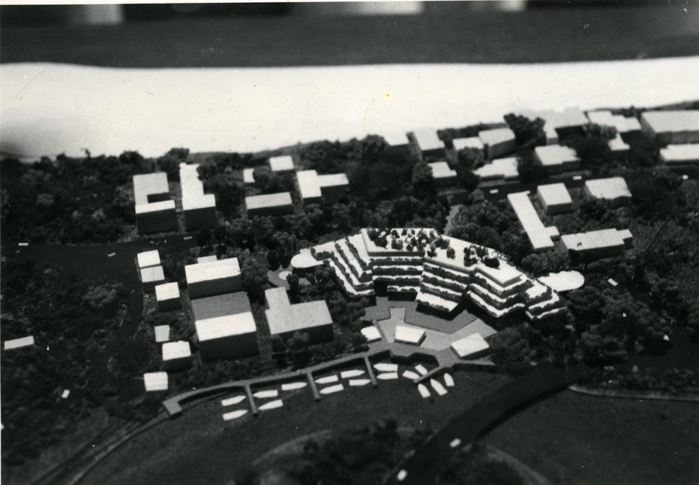 Model of proposed 'Noosa Resort' Complex, Noosa Sound