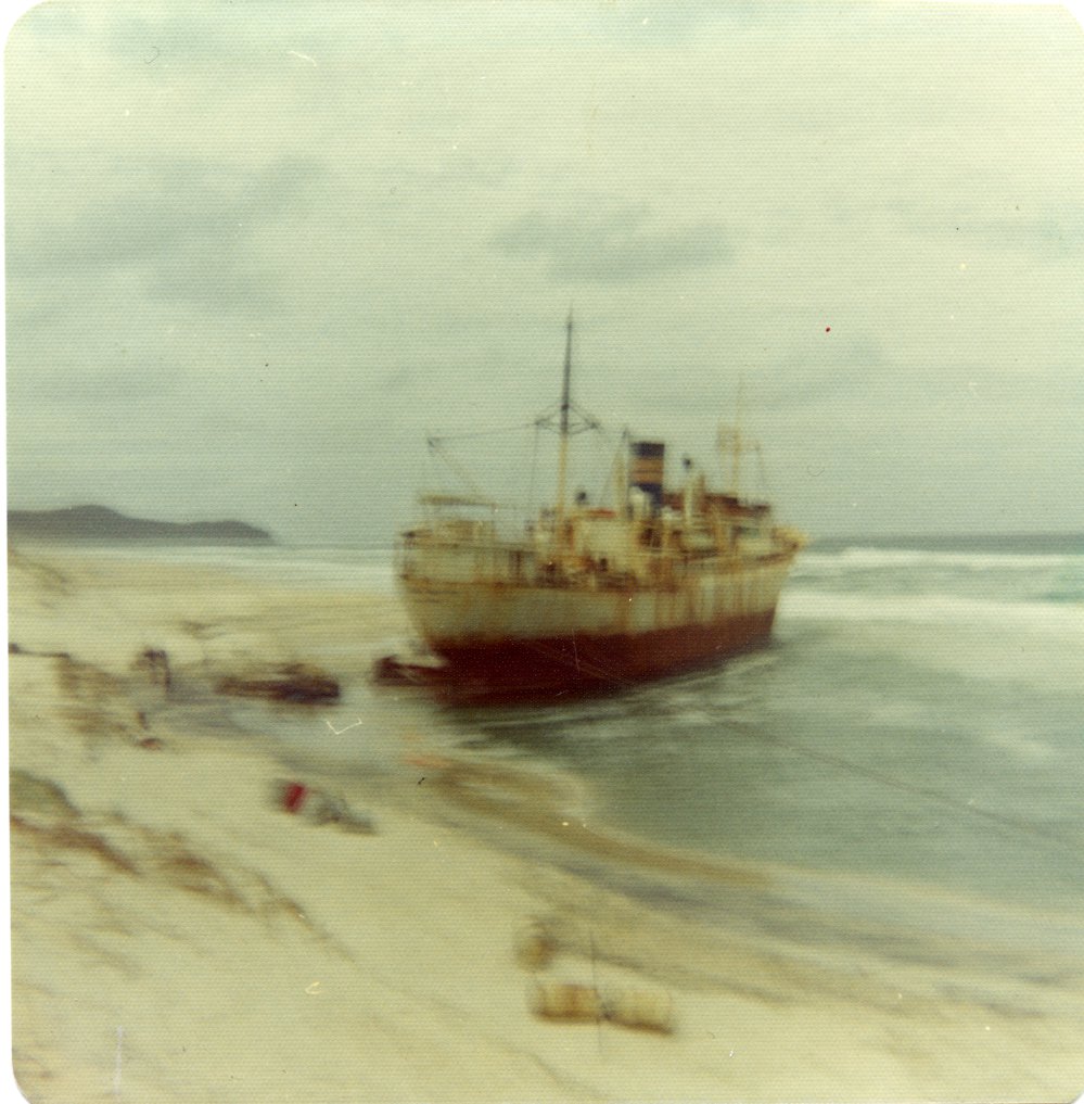 Cherry Venture, Teewah Beach, Noosa North Shore, 1973