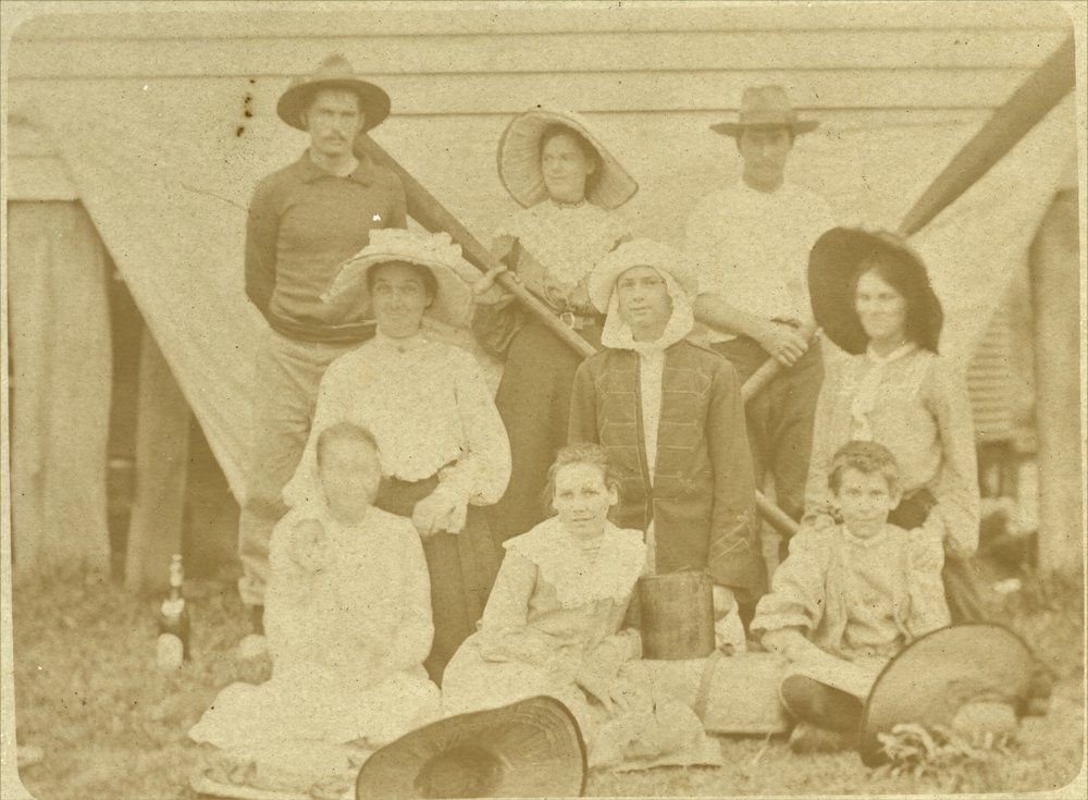 Rowing party, early 20th century