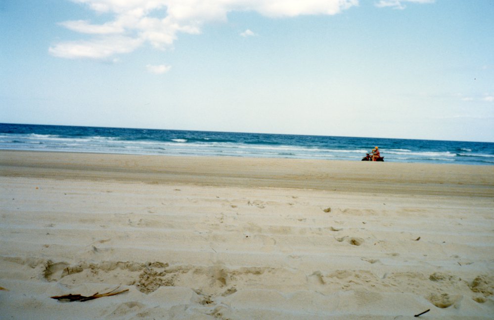 Beach fun, Honda ACT, Noosa North Shore, 1994