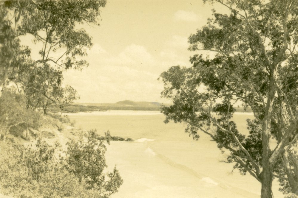 Views of Little Cove, and Noosa Main Beach, 1953