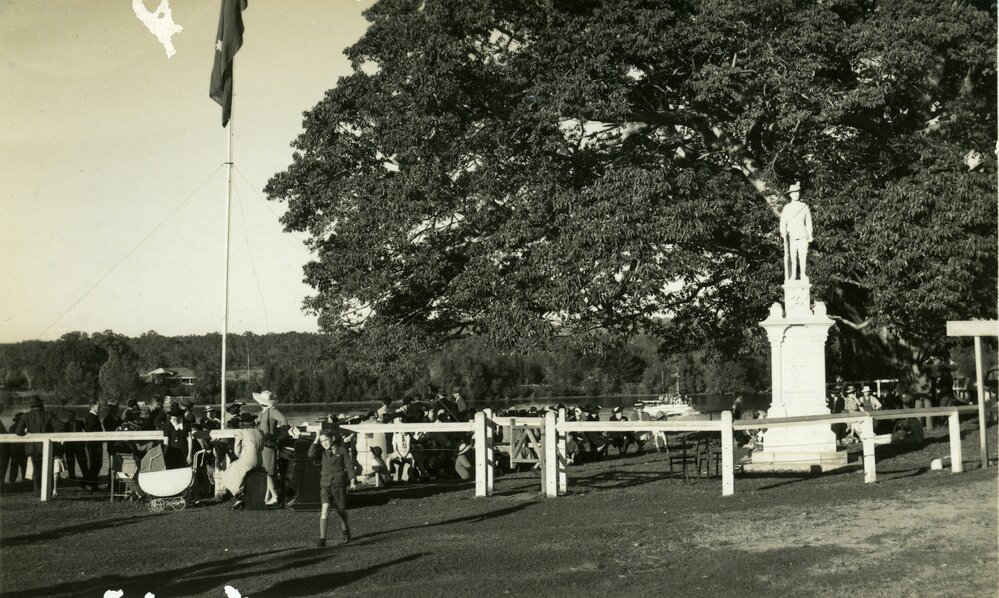 Thanksgiving Service, Victory in the Pacific Day, Memorial Park, Tewantin, 15 August 1945