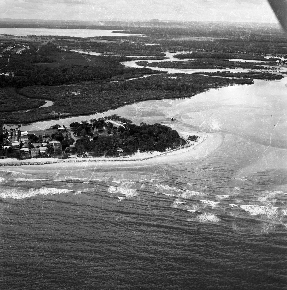 Aerial View, Noosa River mouth, 27 November 1970