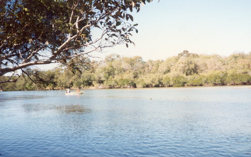 Boating and fishing, Weyba Creek, Noosaville, 1992