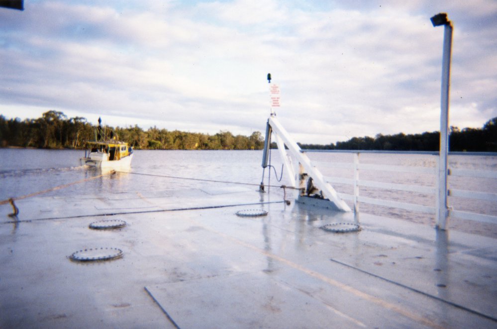 Noosa River Ferry undertow, Noosa River, July 1999