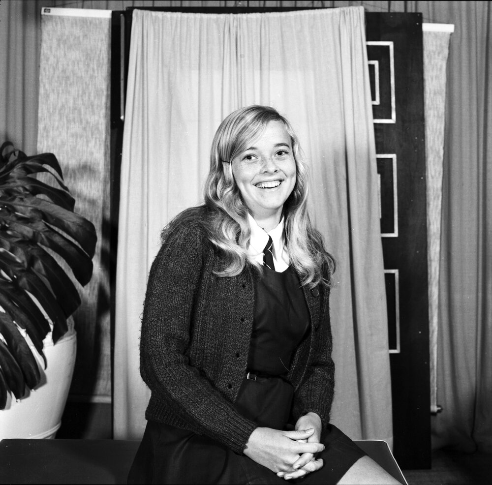 Robyn Smith, Cooroy entrant, Noosa District High School Fete, Charity Princess Quest, June 1972