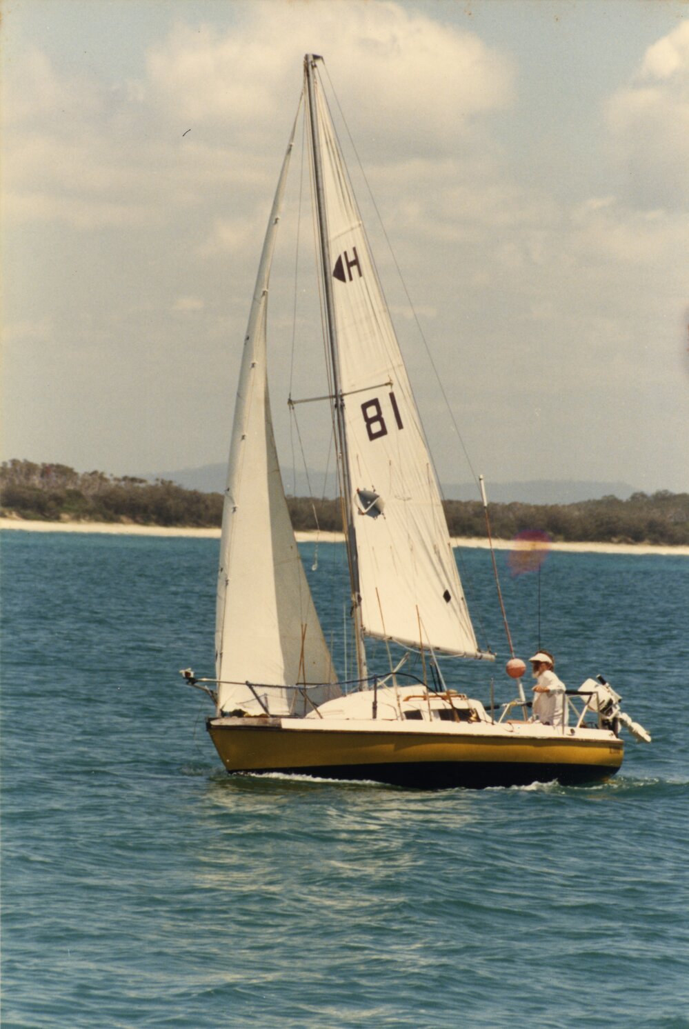 Sailing, Kevin Freeman, Laguna Bay, Noosa Heads, 8 December 1987