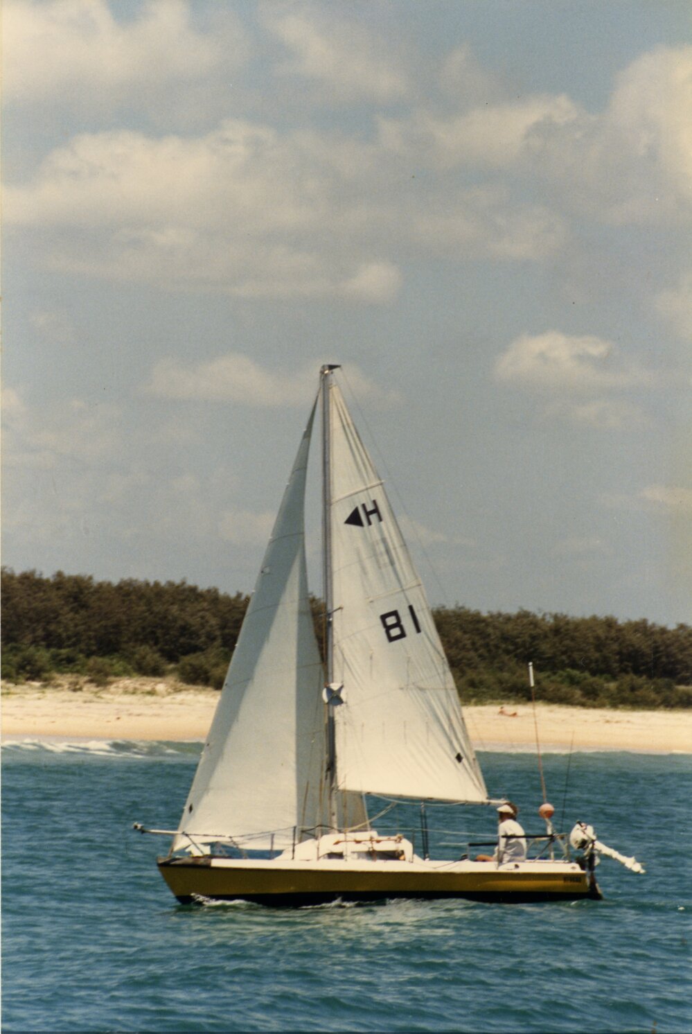 Sailing, Kevin Freeman, Laguna Bay, Noosa Heads, 8 December 1987