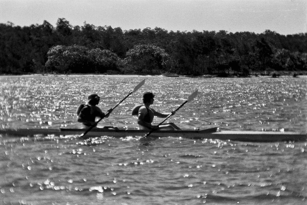 Double kayak, Festival of Waters, Noosa River, Tewantin, 27 August 1972