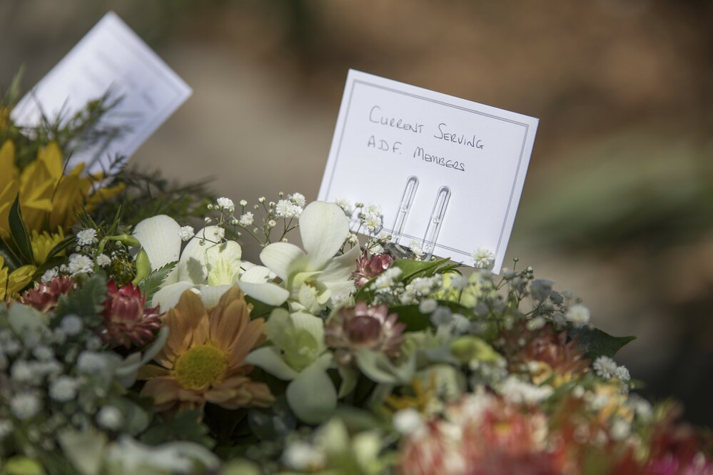 Wreaths, Remembrance Day, Tewantin, 11 November 2018