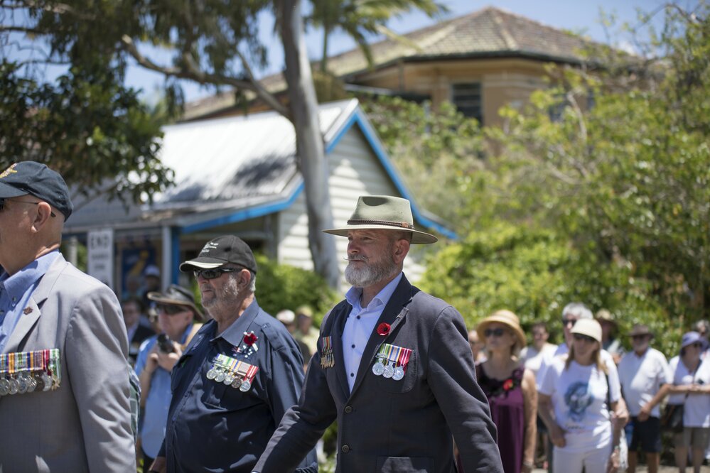 Parade participants, Remembrance Day, Tewantin, 11 November 2018
