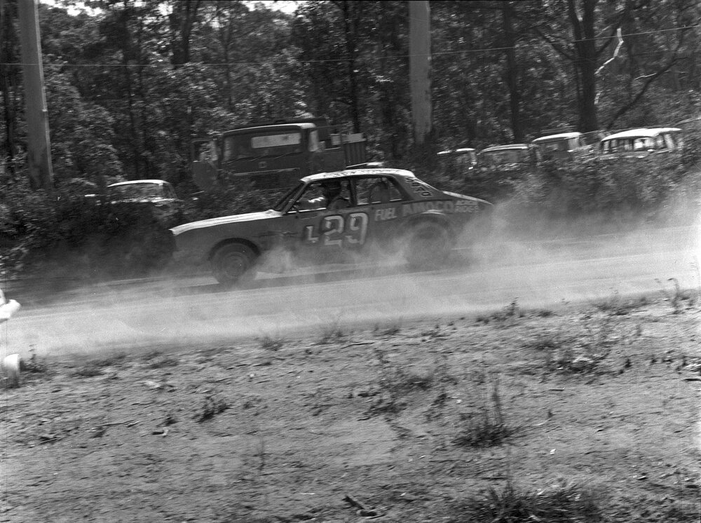 Car racing, speedway meeting, Caboolture, 28 January 1973