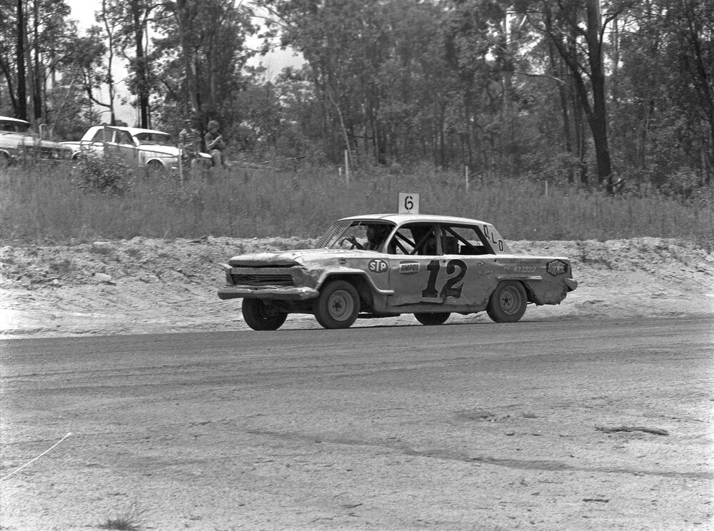 Car racing, speedway meeting, Caboolture, 28 January 1973