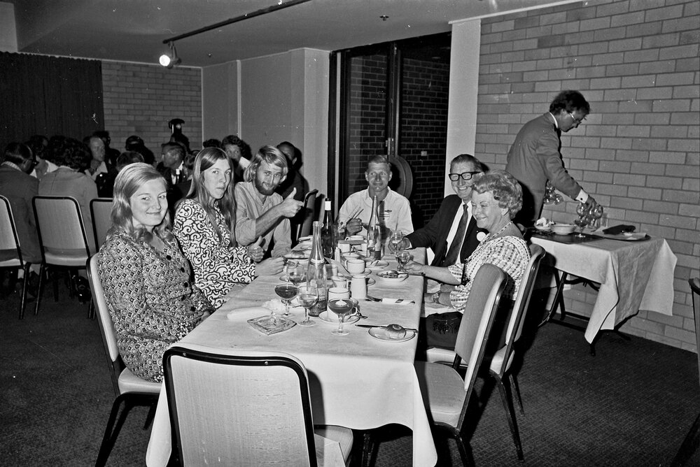 Guests, Motorkana Dinner-dance, Surfair International Hotel, Marcoola, September 1972