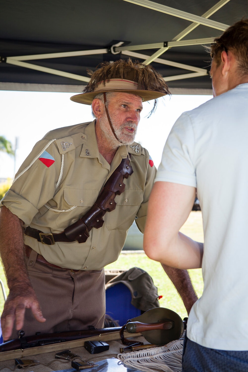 Alan Chapman, 5th Light Horse Regiment Gympie Troop, Light Horse Display, Remembrance Day, Looking Forward to Peace Event, Tewantin-Noosa RSL Memorial Park, Tewantin, 11 November 2018